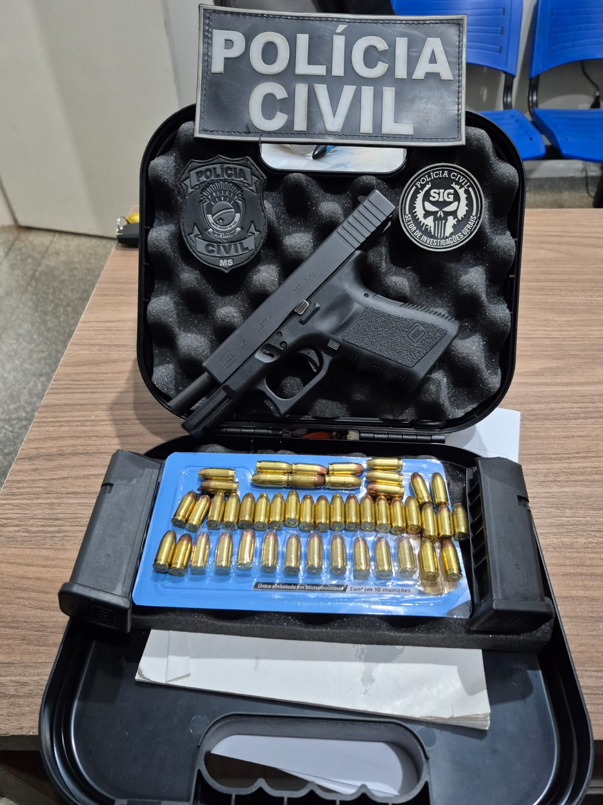 Polícia Civil apreende arma de fogo em operação realizada em Chapadão do Sul