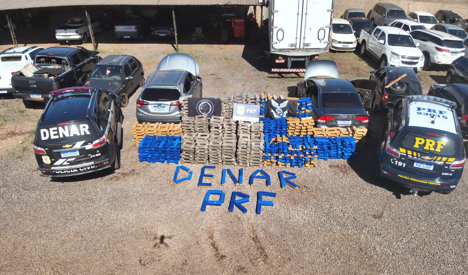 Polícia Civil apreende duas toneladas de maconha em ação conjunta com a PRF em Campo Grande