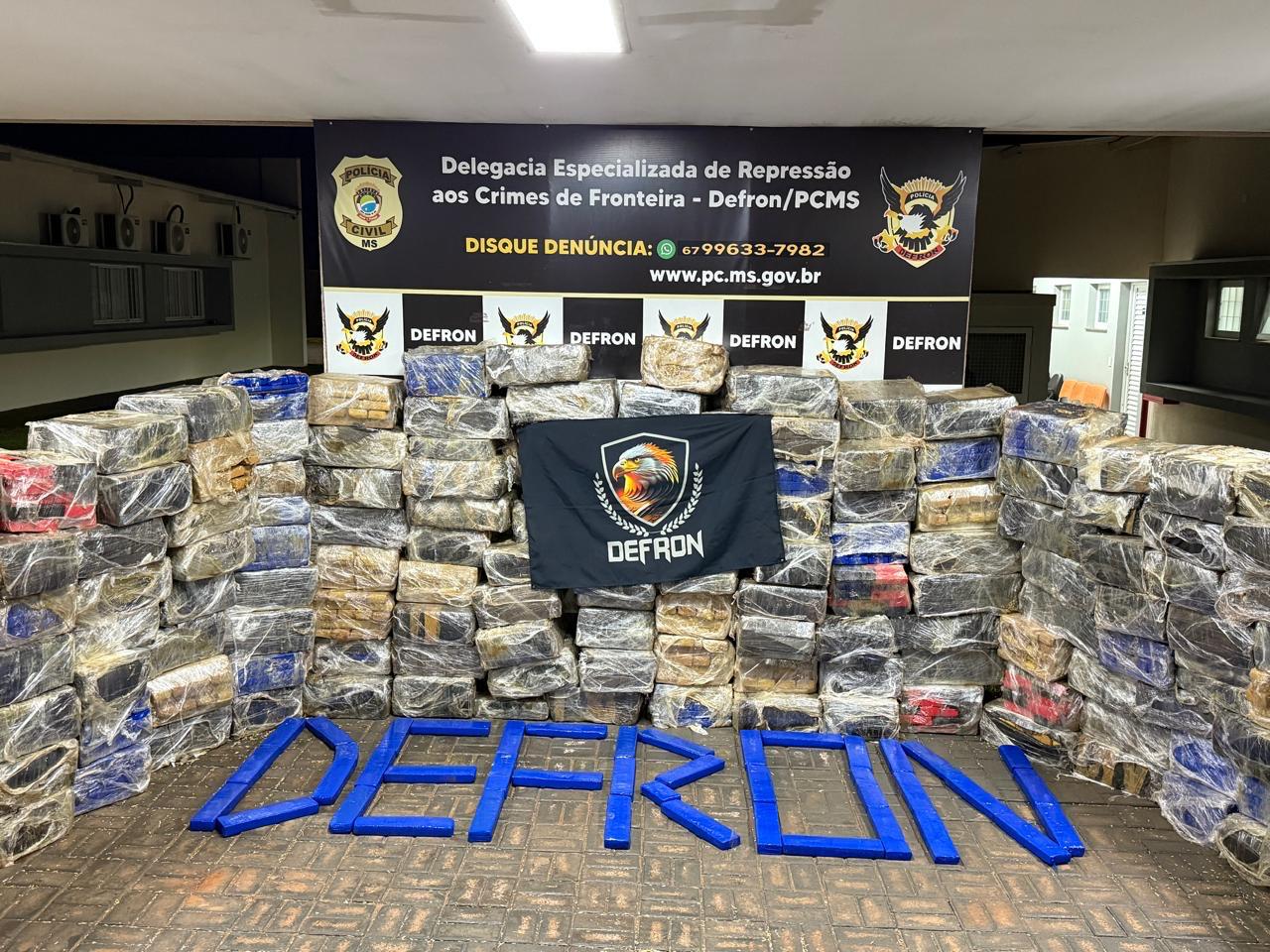 Polícia Civil apreende mais de 3 toneladas de maconha em caminhão abandonado em Ponta Porã