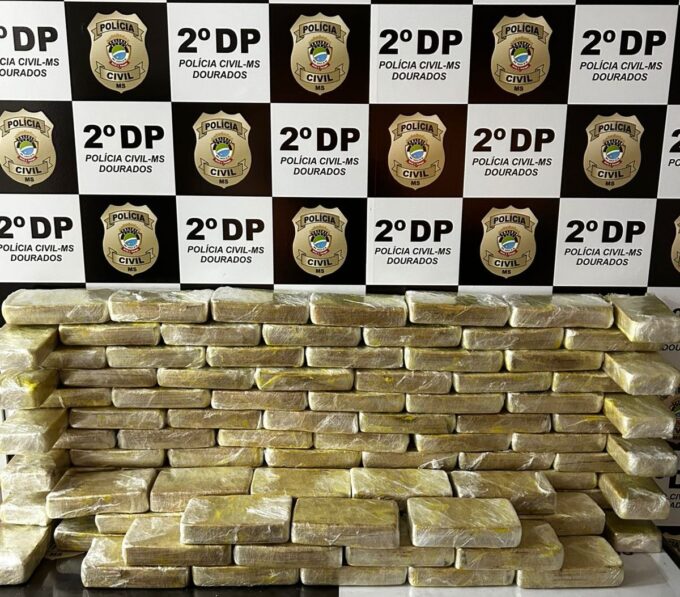 Polícia Civil fecha entreposto de drogas em Dourados, prende dois e apreende mais de 100 kg de pasta base