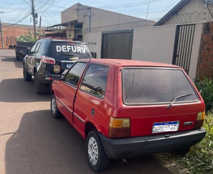 Polícia Civil recupera veículo furtado um dia após o crime