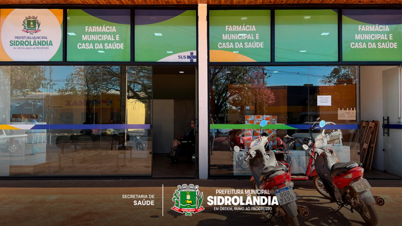Marcada data de inauguração oficial da Farmácia Municipal Pedro Malagoli e reinauguração da Casa da Saúde em Sidrolândia