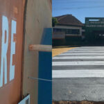 Prefeitura de Sidrolândia inicia pintura de sinalização nas ruas em frente e nas laterais das escolas