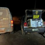Veículo com mais de 600 celulares é apreendido pelo DOF em Laguna Carapã