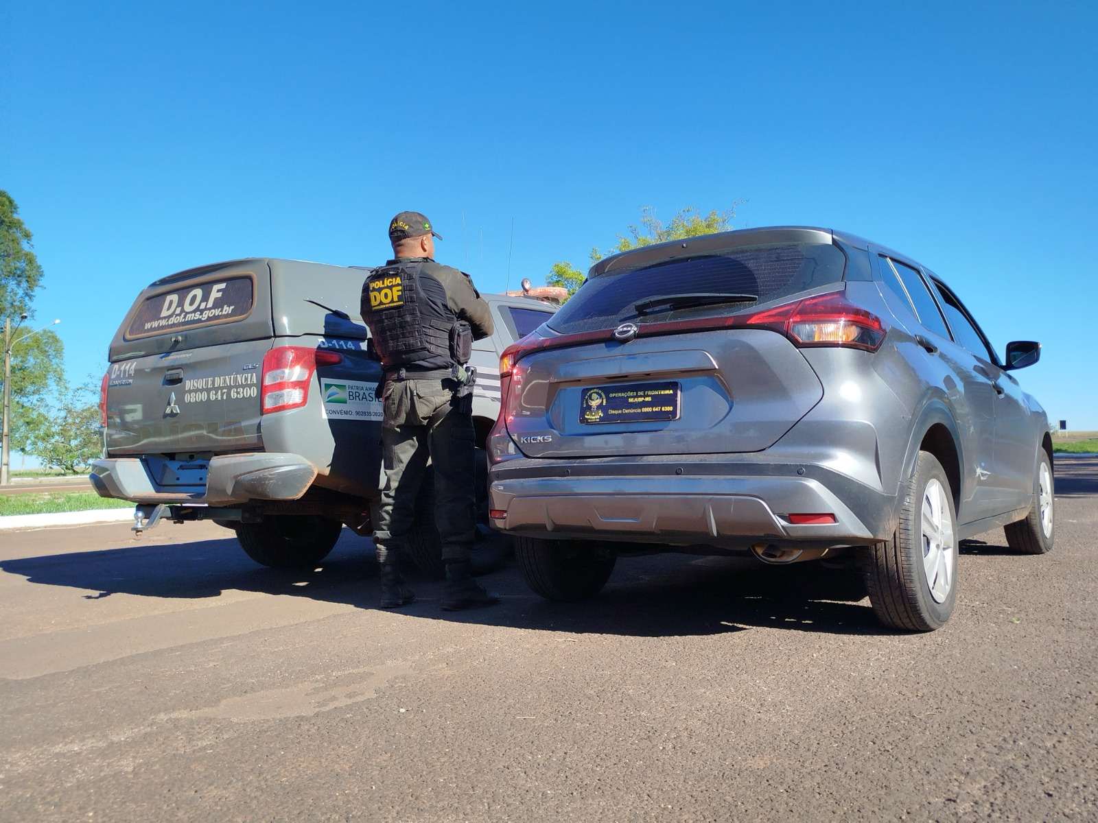 Veículo roubado em São Paulo é recuperado pelo DOF em Ponta Porã