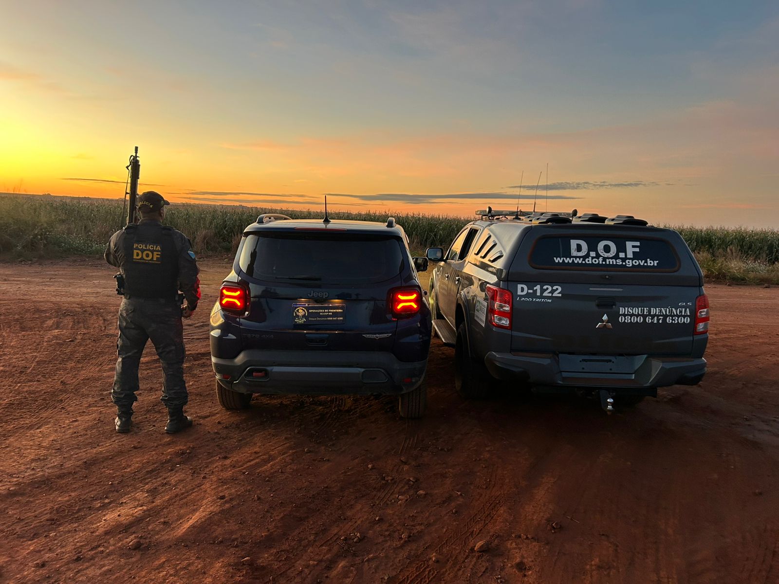 Veículo roubado no Rio de Janeiro é recuperado pelo DOF em Laguna Carapã