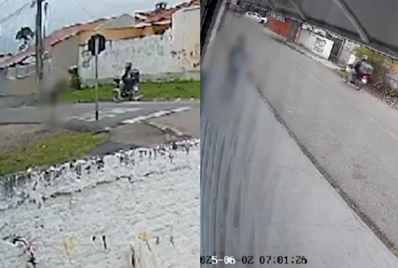 VÍDEO: motociclista é flagrado perseguindo criança a caminho da escola