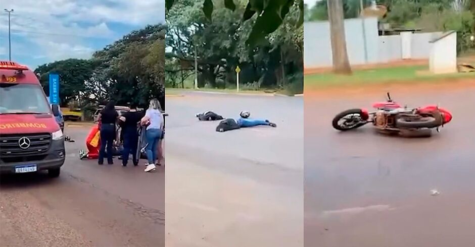 Motociclista morre em acidente com caminhão em Sidrolândia (vídeo)