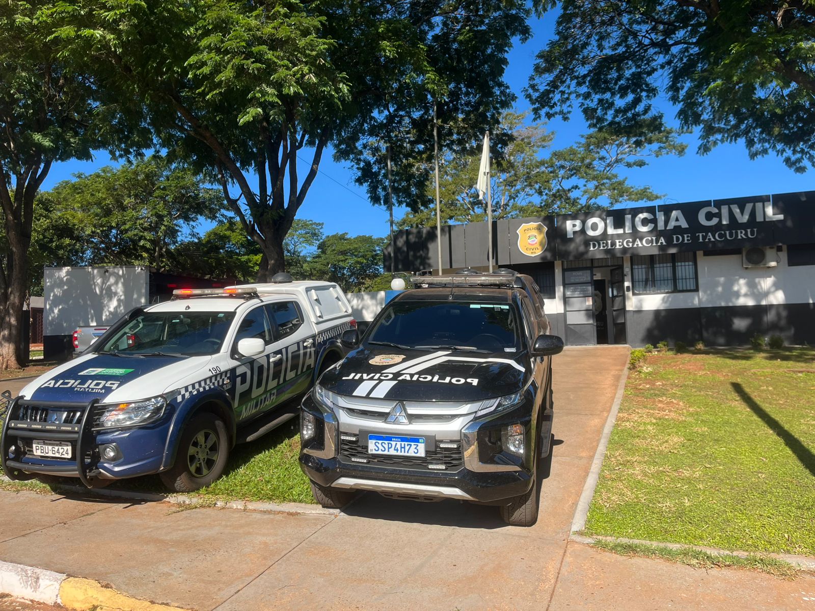 Ação conjunta das Polícias Civil e Militar resulta na prisão de suspeitos de furtos em Tacuru