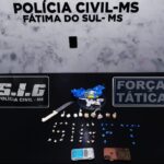 Ação conjunta entre as Polícias Civil e Militar resulta na prisão de traficante em Fátima do Sul