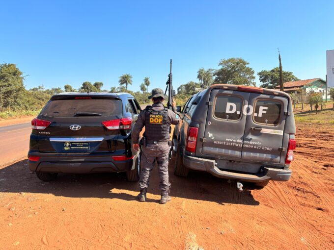 Carro furtado na Bahia é recuperado pelo DOF em Iguatemi