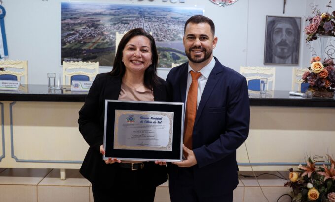 Delegada da Polícia Civil recebe título de cidadã fátima-sulense