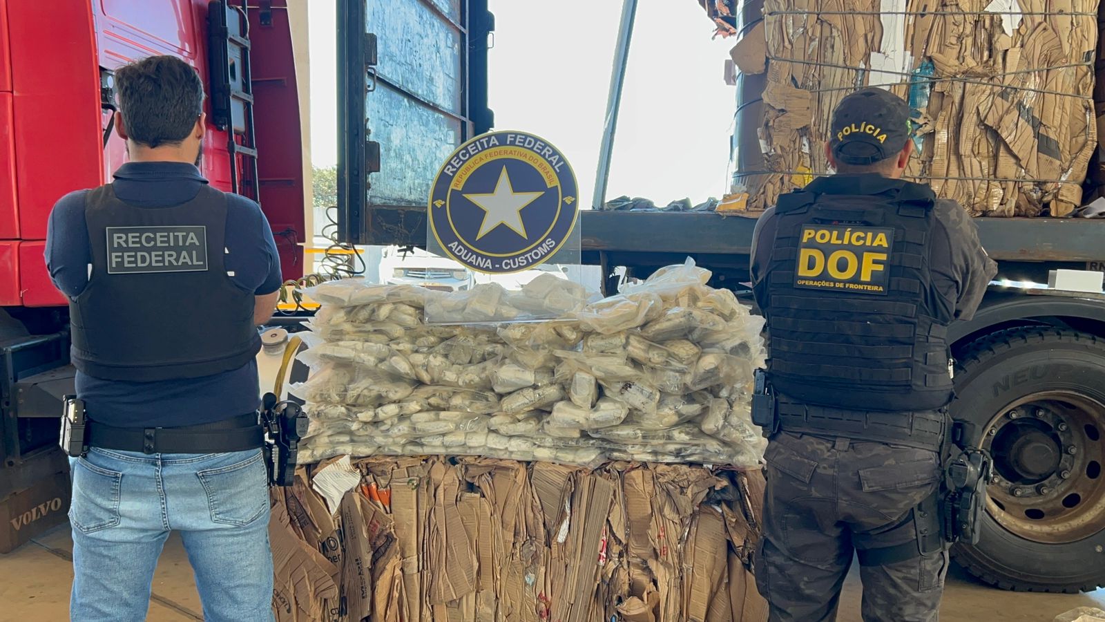 Denúncia leva DOF e Receita Federal a carga milionária de haxixe avaliada em mais de R$ 7 milhões