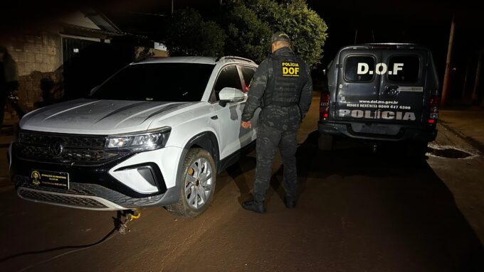 Em Itaquiraí, DOF recupera veículo com registro criminal no Paraná