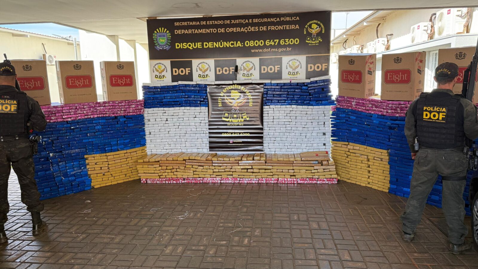 Em menos de 15 dias DOF intercepta segundo comboio com drogas e cigarros