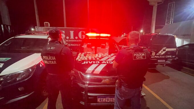 Operação Última Forma: Polícia Civil apreende drogas avaliadas em R$ 100 mil e prende três pessoas em Maracaju