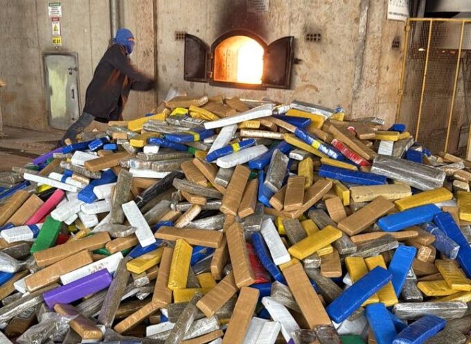 Polícia Civil incinera aproximadamente de 12 toneladas de maconha e 479 kg de cocaína