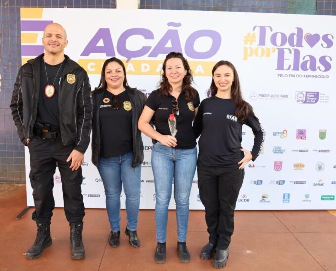 Polícia Civil participa da Ação Cidadania #TodosPorElas em Campo Grande