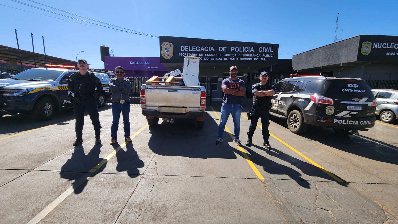 Polícias Civil e Militar recuperam objetos furtados durante ação integrada em Costa Rica