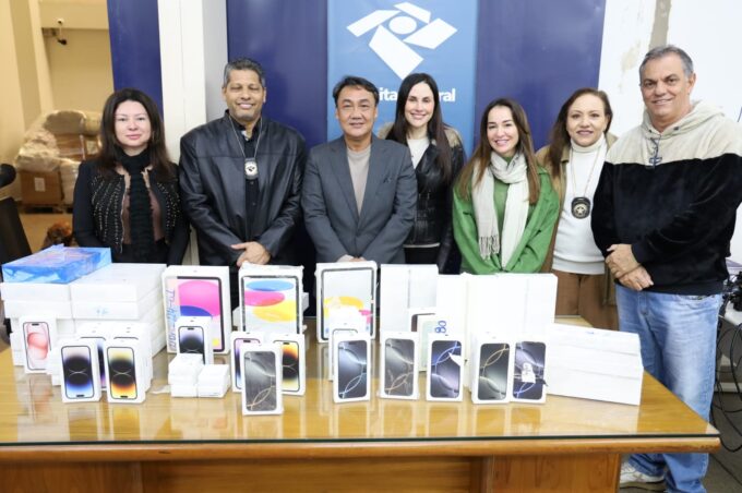 Receita Federal realiza doação de eletrônicos e brinquedos para a Polícia Civil de MS