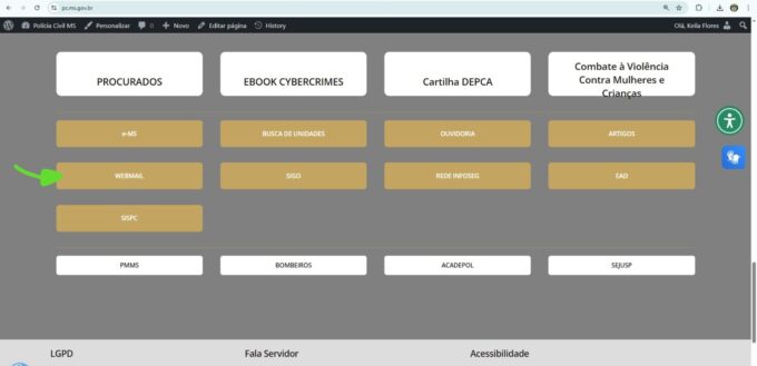 Webmail da Polícia Civil já está com link atualizado no site oficial
