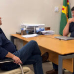 Prefeito Rodrigo Basso apresenta prioridades de Sidrolândia em encontro com deputado Caravina