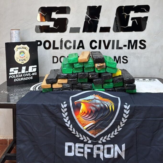 Ação da Polícia Civil resulta em apreensão de droga em entreposto do tráfico em Dourados