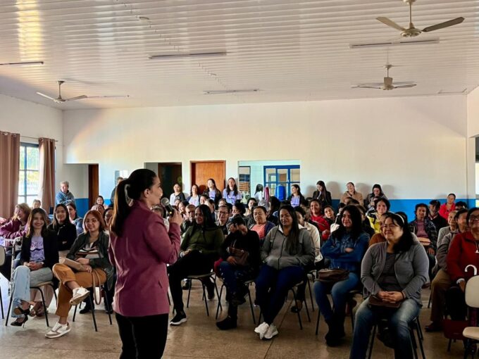 Agosto Lilás: Polícia Civil ministra palestra em Anaurilândia, sobre violência doméstica