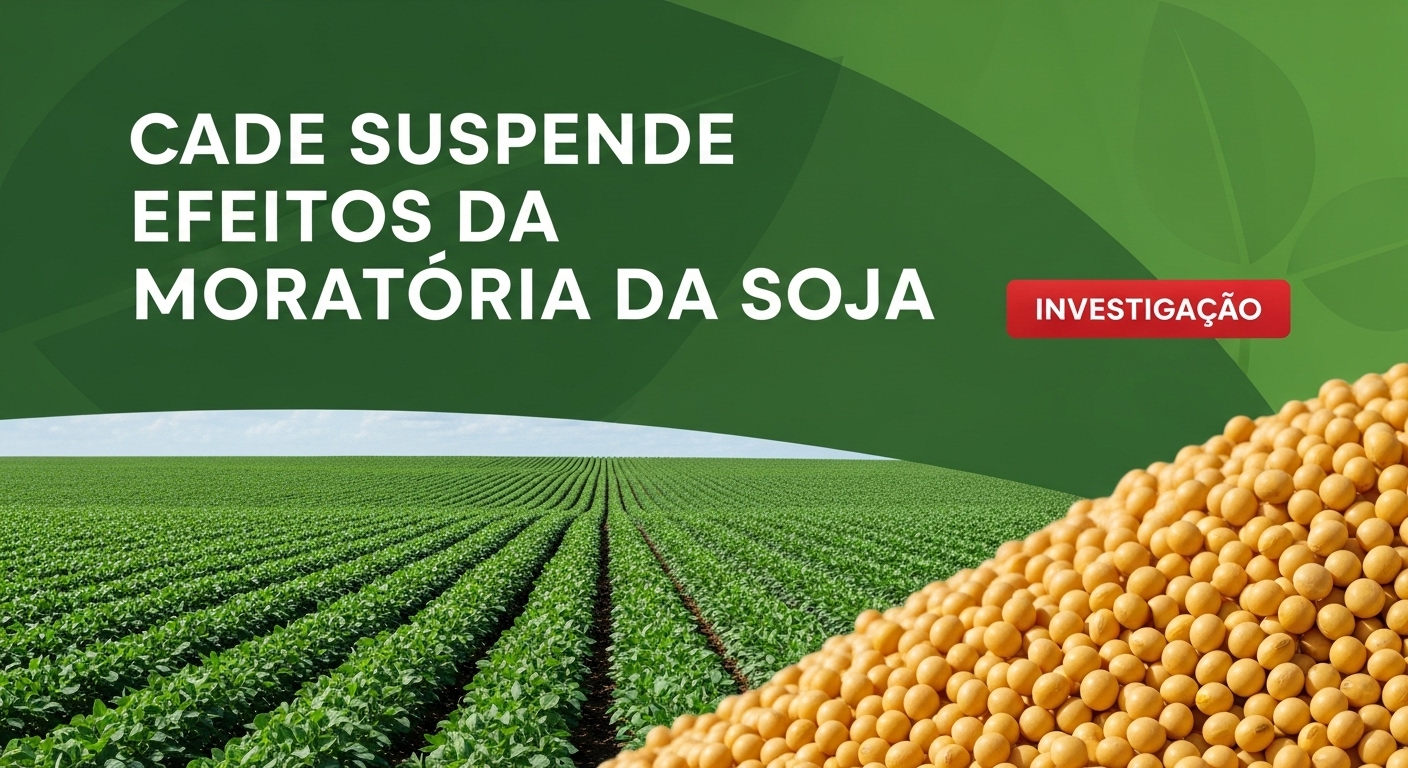 CADE suspende efeitos da Moratória da Soja e abre investigação por suposta prática anticompetitiva