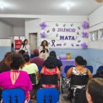DAM de Corumbá realiza palestra sobre enfrentamento à violência doméstica para mulheres em posto de saúde