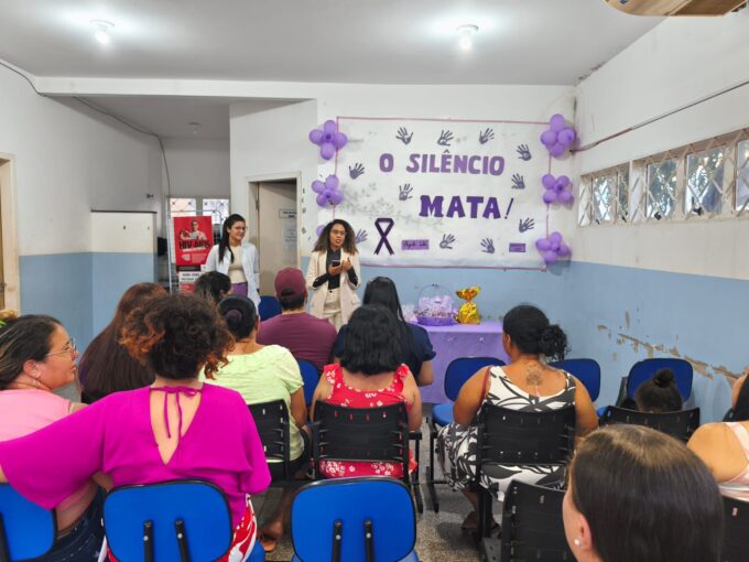 DAM de Corumbá realiza palestra sobre enfrentamento à violência doméstica para mulheres em posto de saúde