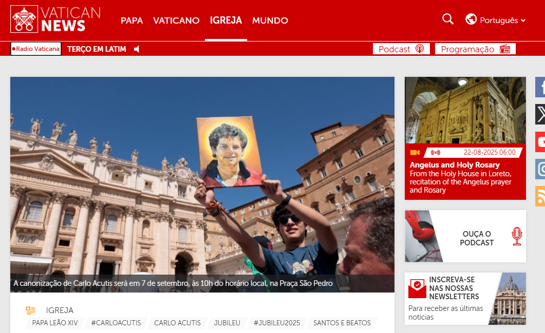 Quiz sobre Carlo Acutis aos jovens de Campo Grande na Semana da Canonização