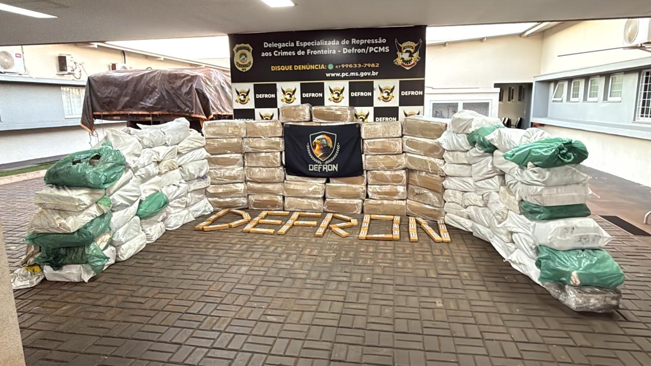 Polícia Civil apreende mais de duas toneladas de drogas e prende dois homens em Ponta Porã