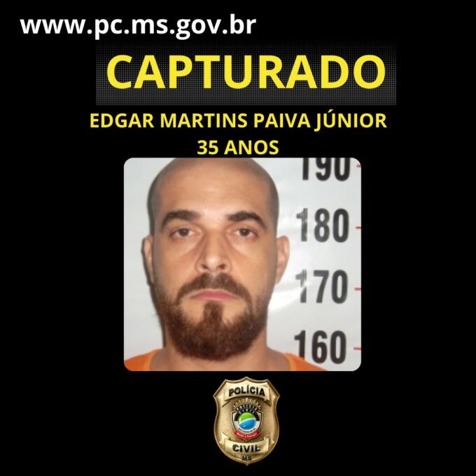 Polícia Civil cumpre mandado de prisão de foragido em Paranaíba