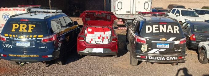 Polícia Civil e PRF prende homem por tráfico de drogas, receptação, adulteração de sinal identificador de veículo, resistência e desobediência