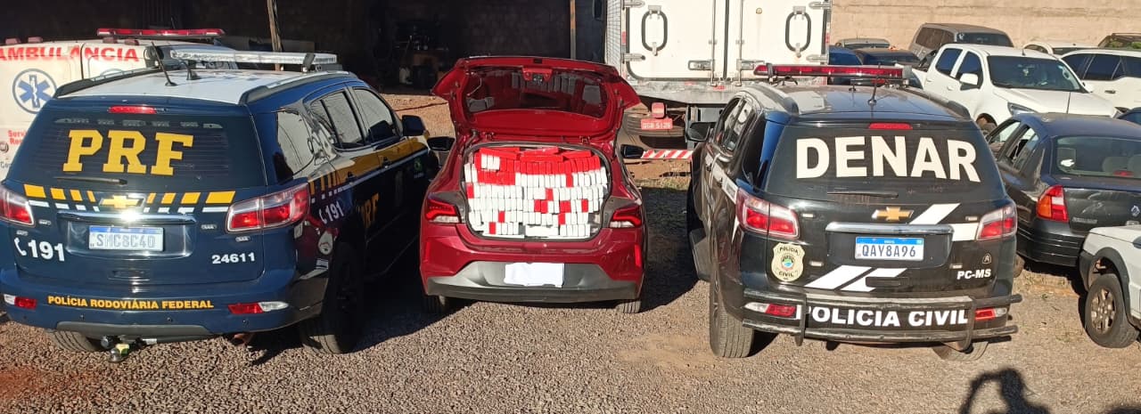 Polícia Civil e PRF prende homem por tráfico de drogas, receptação, adulteração de sinal identificador de veículo, resistência e desobediência