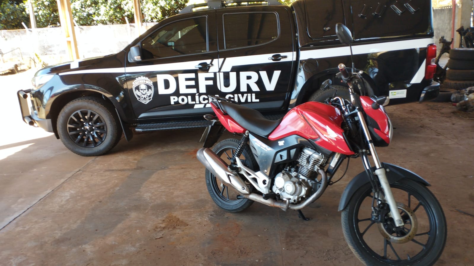 Polícia Civil identifica autor de furto e recupera motocicleta subtraída