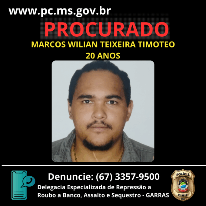 Polícia Civil investiga sequestro, estupro e homicídio de criança em Campo Grande e solicita apoio da população para prender o autor que está foragido