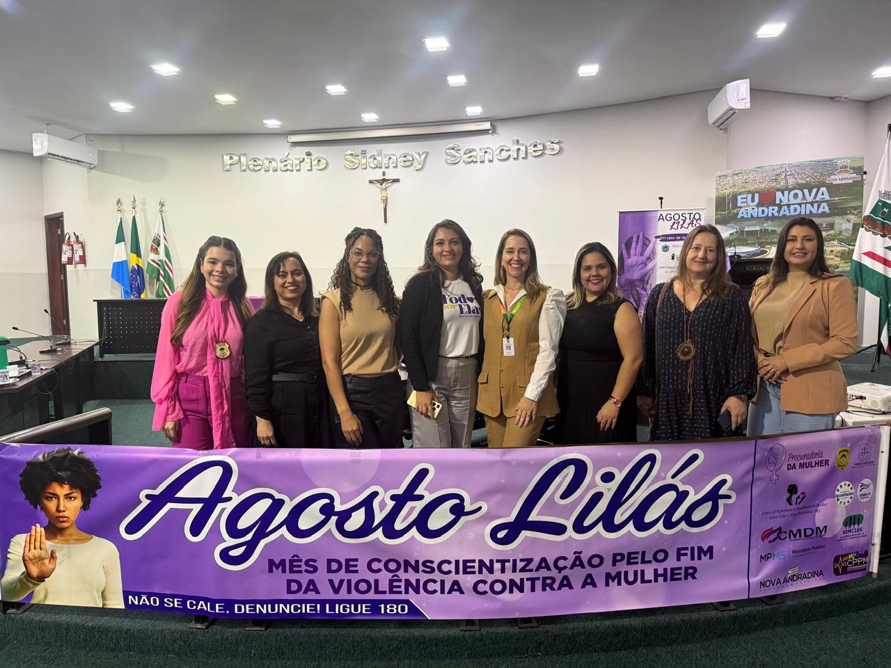 Polícia Civil participa de mesa-redonda para alunos do IFMS sobre a dignidade humana das mulheres em alusão ao Agosto Lilás em Nova Andradina