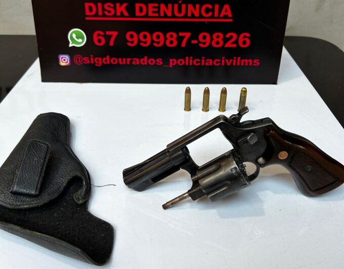 Polícia Civil prende homem que aterrorizou vizinhança com disparos de arma de fogo contra residências e moradores em Dourados