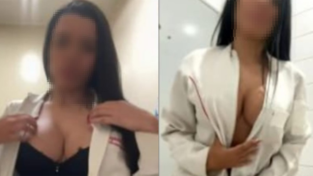 “Dra. Potente”, fisioterapeuta se exibe em lives sacanas dentro de hospital