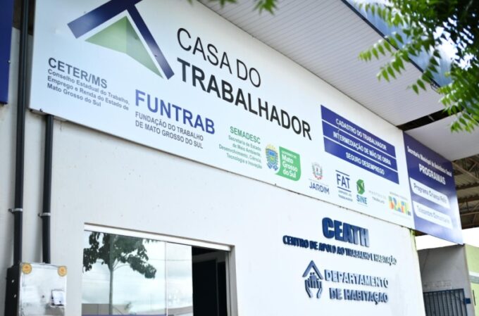 Casa do Trabalhador de Jardim divulga vagas de emprego da semana