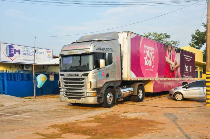 Carreta do Hospital de Amor realiza mamografias gratuitas em Anastácio