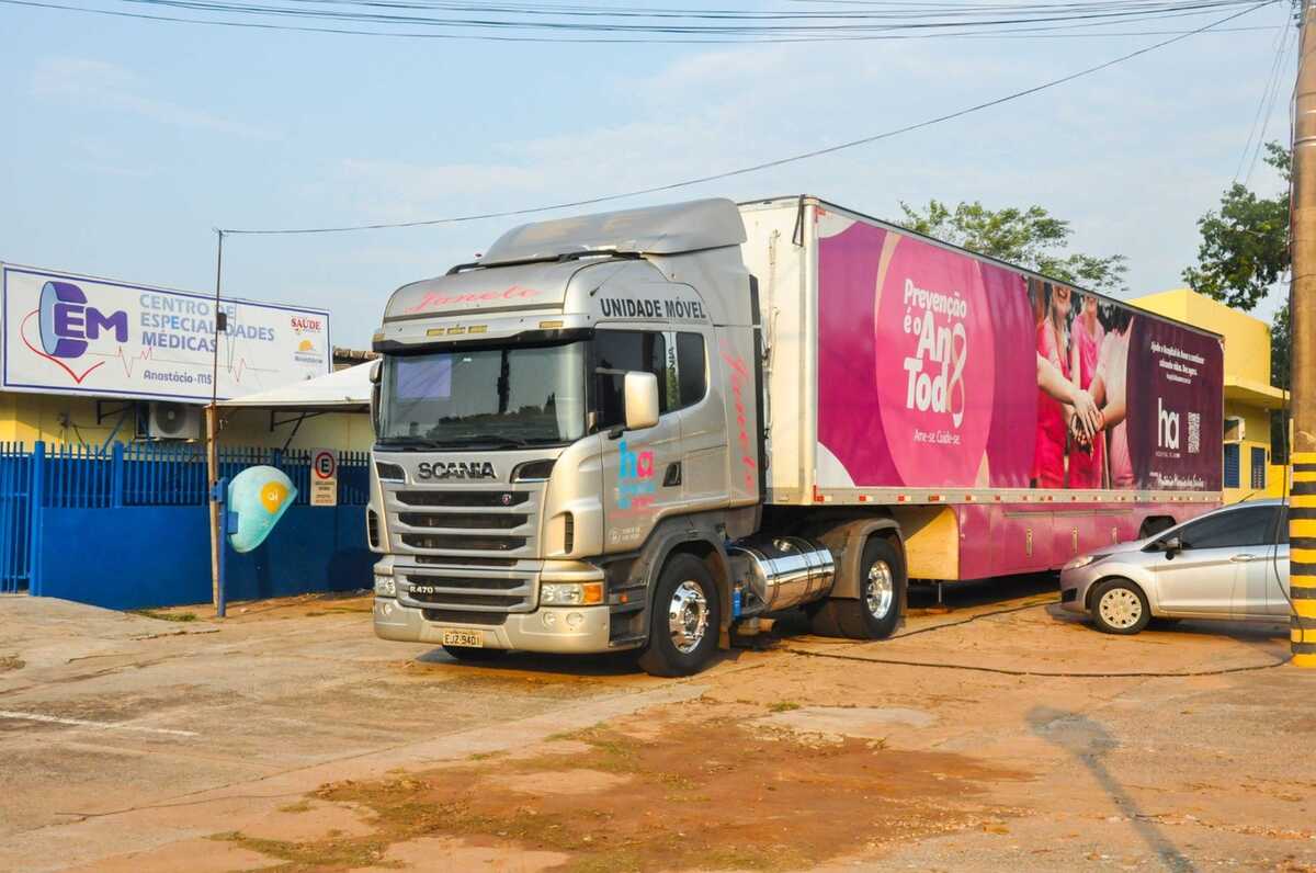 Carreta do Hospital de Amor realiza mamografias gratuitas em Anastácio