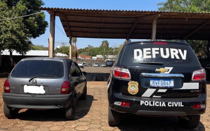Polícia Civil apreende veículo furtado e com sinais identificadores adulterados, em Campo Grande