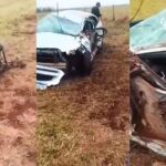 Motor é arremessado durante acidente na BR-060 entre Sidrolândia e Nioaque