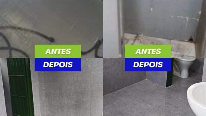 Banheiro da Praça Central de Sidrolândia é revitalizado e se torna símbolo de respeito e cuidado com a população