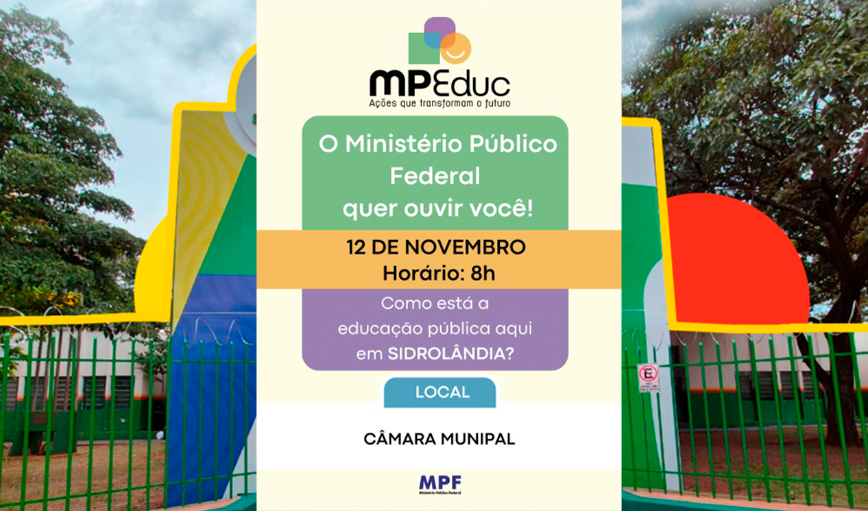 MPF em Ação: Projeto MPEduc Impulsiona a Qualidade da Educação em Sidrolândia