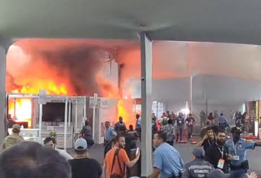 COP30: Incêndio atinge Blue Zone e causa correria em pavilhão