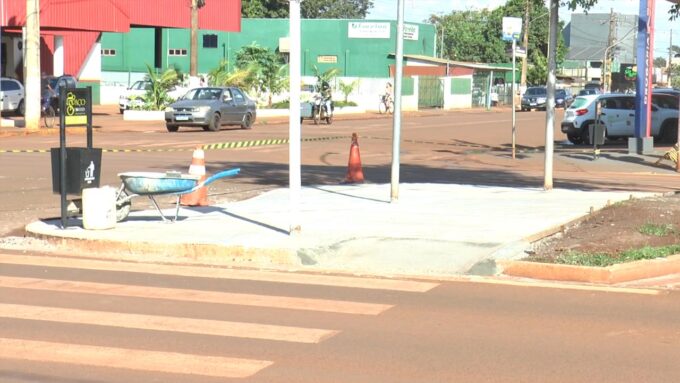 Travessia acessível transforma Avenida Dorvalino dos Santos e promete mais segurança em Sidrolândia